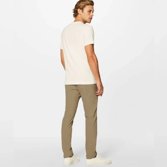 Lululemon Commission Pant Slim 32x30 Warpstreme Tofino Sand Khaki ABC - Picture 2 of 13